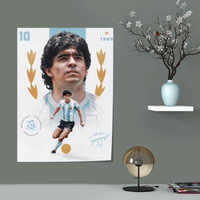 پوستر سیلک مارادونا
