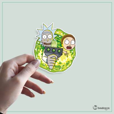 استیکر و برچسب پورتال ریک و مورتی (Rick and Morty)-2