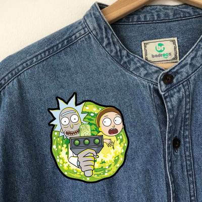 پچ حرارتی (برچسب لباس) پورتال ریک و مورتی (Rick and Morty)-2