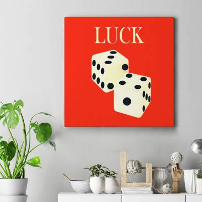 تابلو کنواس مربع (بوم) Luck