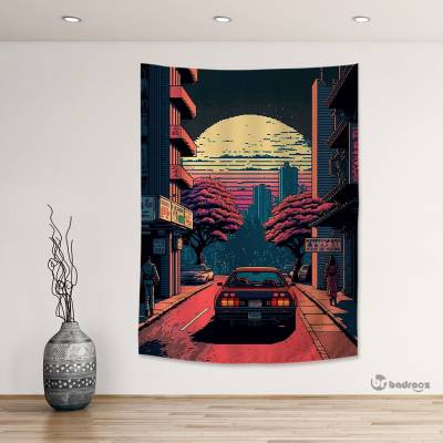 بک دراپ SUNSET IN TOKYO