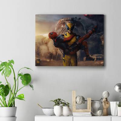تابلو کنواس (بوم) ددپول (Deadpool & Wolverin)-2