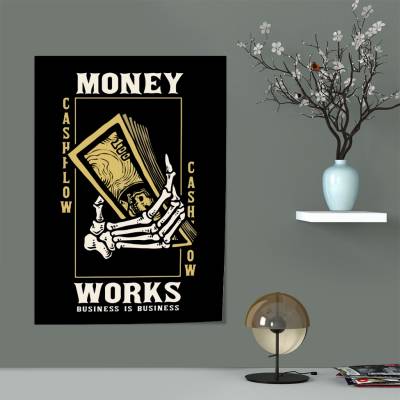 پوستر سیلک money - works