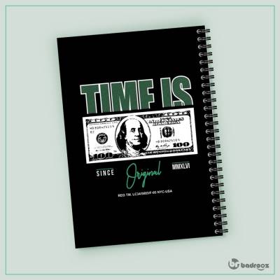 دفتر یادداشت Time is money