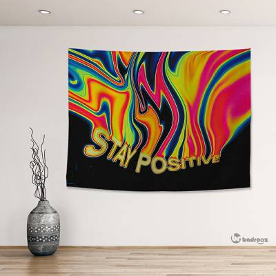 بک دراپ stay positive 2