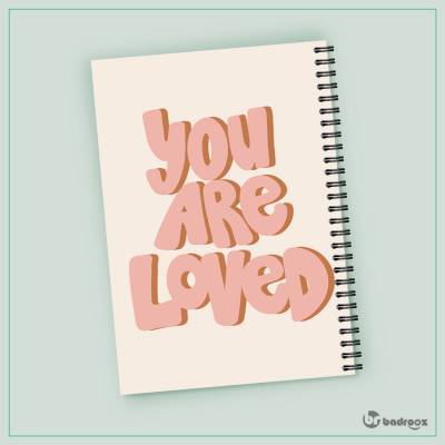 دفتر یادداشت طرح YOU ARE LOVED