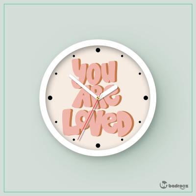 ساعت دیواری  طرح YOU ARE LOVED
