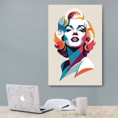 شاسی  نقاشی پرتره مرلین مونرو(Marilyn Monroe)