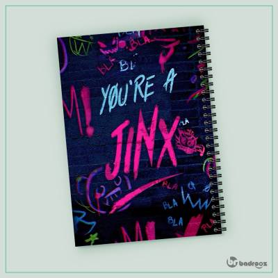 دفتر یادداشت you are a jinx arcane