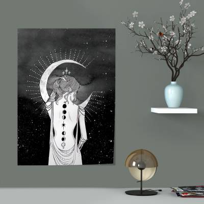 پوستر سیلک 3 moon girl