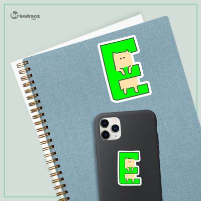 استیکر و برچسب H_CatLetterE1