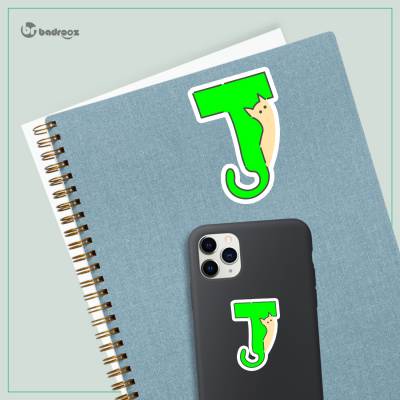 استیکر و برچسب H_CatLetterJ1