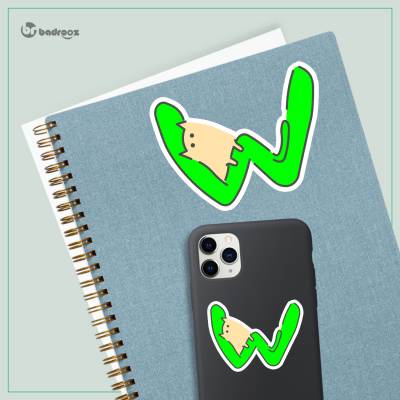 استیکر و برچسب H_CatLetterW1