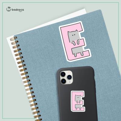 استیکر و برچسب H_CatLetterE2
