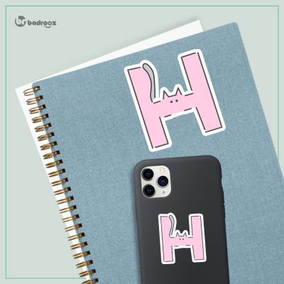 استیکر و برچسب H_CatLetterH2