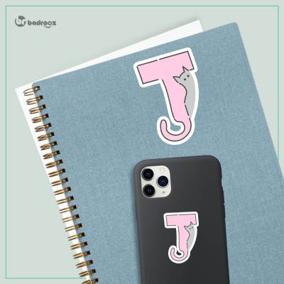 استیکر و برچسب H_CatLetterJ2
