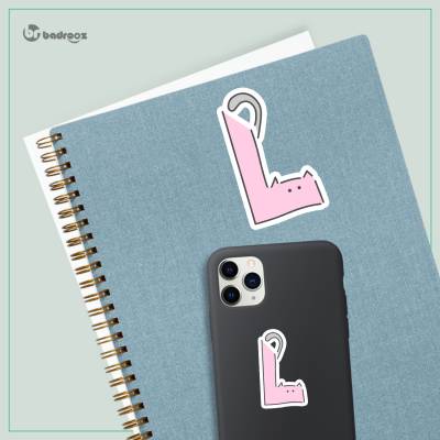 استیکر و برچسب H_CatLetterL2