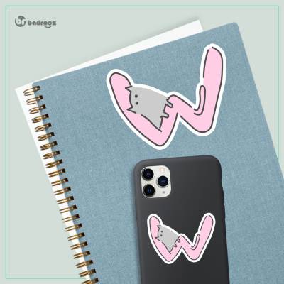 استیکر و برچسب H_CatLetterW2