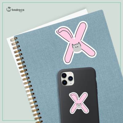 استیکر و برچسب H_CatLetterX2