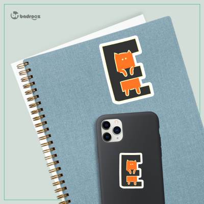 استیکر و برچسب H_CatLetterE3