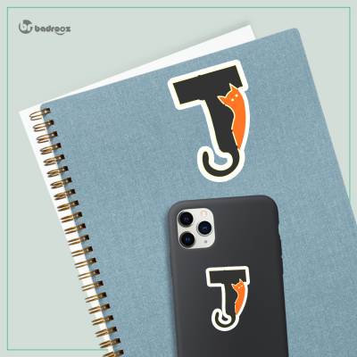 استیکر و برچسب H_CatLetterJ3