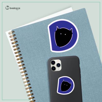 استیکر و برچسب H_CatLetterD4