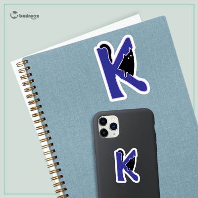 استیکر و برچسب H_CatLetterK4