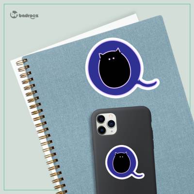 استیکر و برچسب H_CatLetterQ4