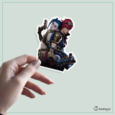 استیکر و برچسب Jinx & Vi
