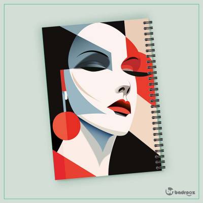 دفتر یادداشت نقاشی پرتره دختر