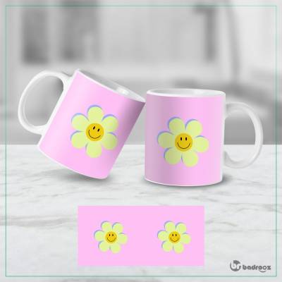 ماگ  smiling flower