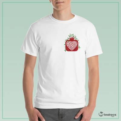 تی شرت مردانه قلب انار