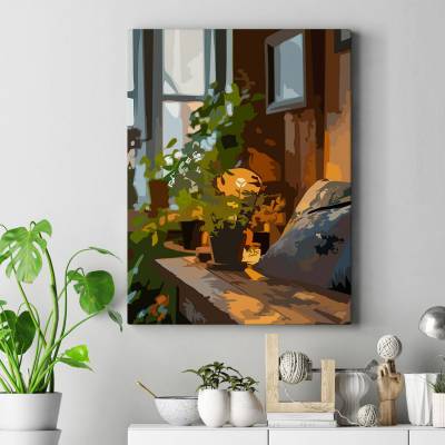 تابلو کنواس (بوم) گوشه دنج1