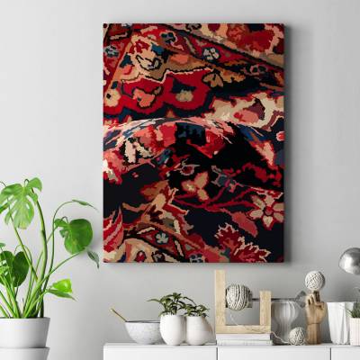 تابلو کنواس (بوم) فرش ایرانی3