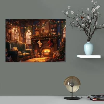 پوستر سیلک Christmas Home
