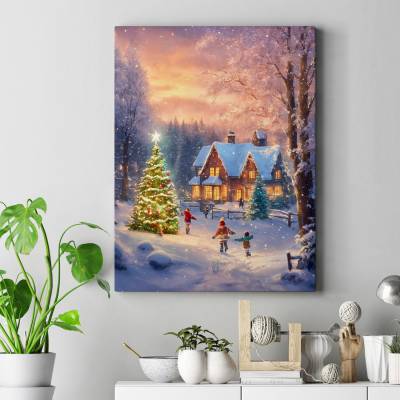 تابلو کنواس (بوم) Christmas Yard
