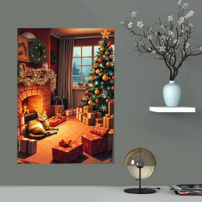 پوستر سیلک Christmas Home 2