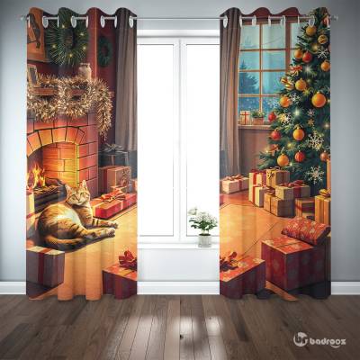 پرده پانچ Christmas Home 2