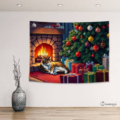 بک دراپ Christmas Home 3