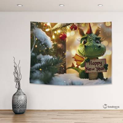 بک دراپ Christmas Dragon