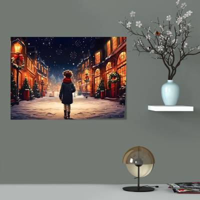 پوستر سیلک Christmas Night 