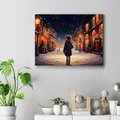 تابلو کنواس (بوم) Christmas Night 