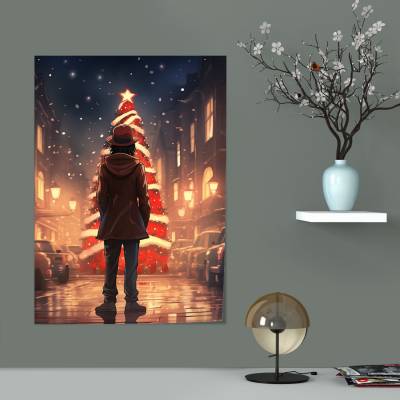 پوستر سیلک Christmas Anime