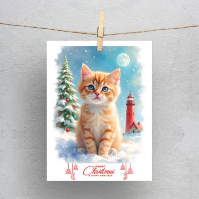 پولاروید(فتوکارت) Christmas Cat