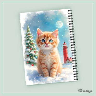 دفتر یادداشت Christmas Cat