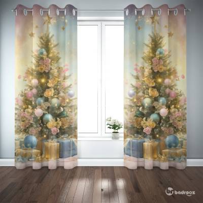 پرده پانچ Christmas Tree