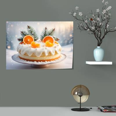 پوستر سیلک Christmas Cake