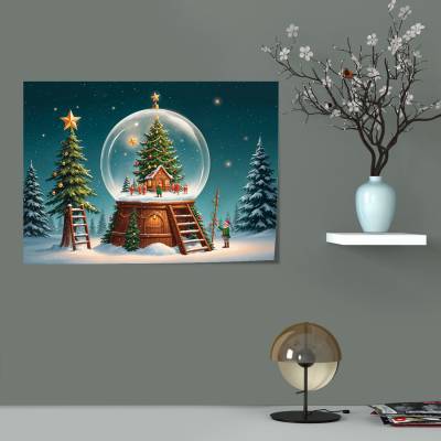 پوستر سیلک Christmas Globe
