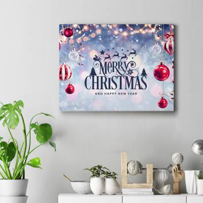تابلو کنواس (بوم) Merry Christmas 10