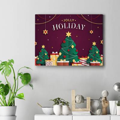 تابلو کنواس (بوم) Happy Holiday